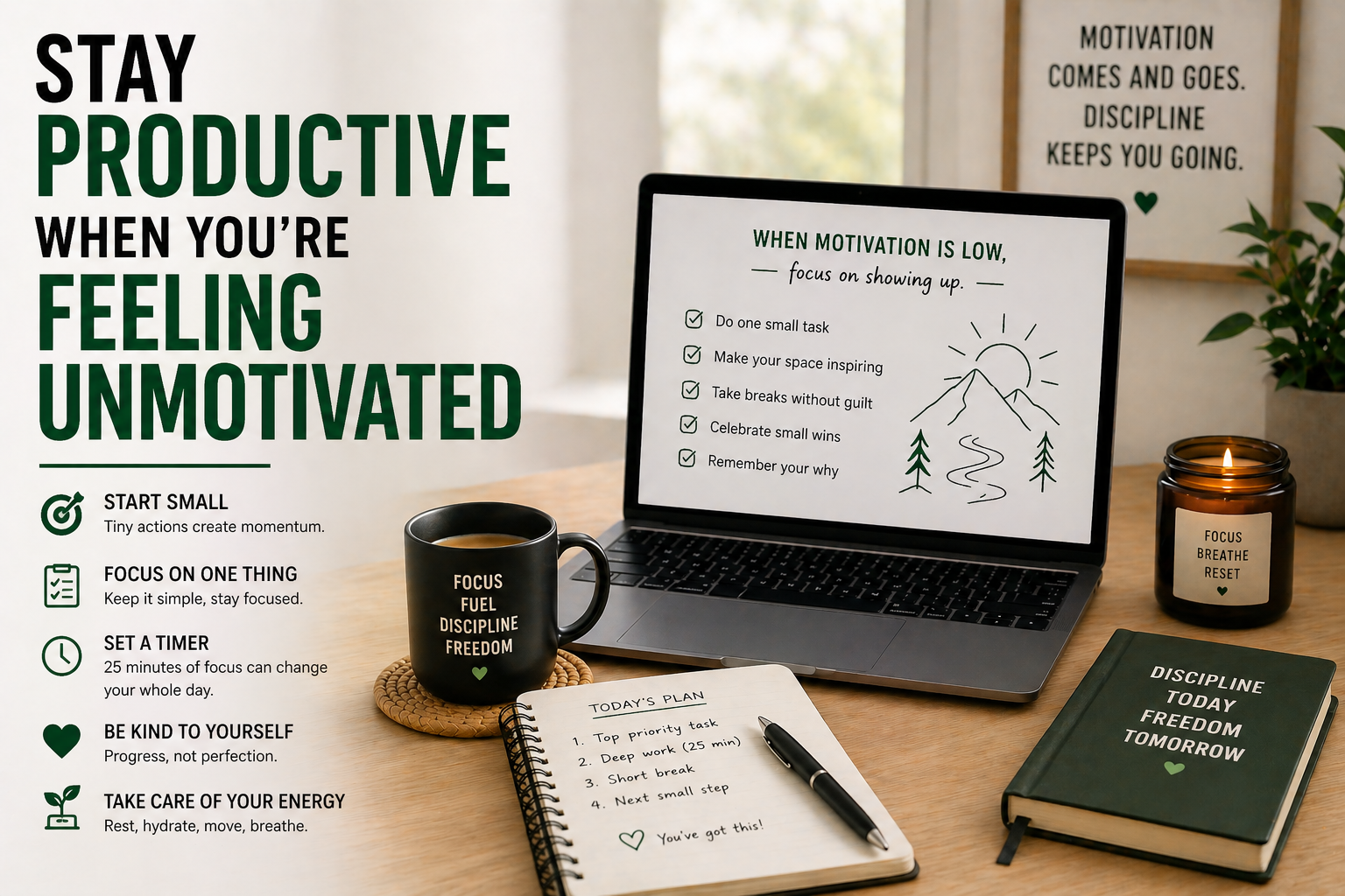 Stay Productive When You’re Feeling Unmotivated