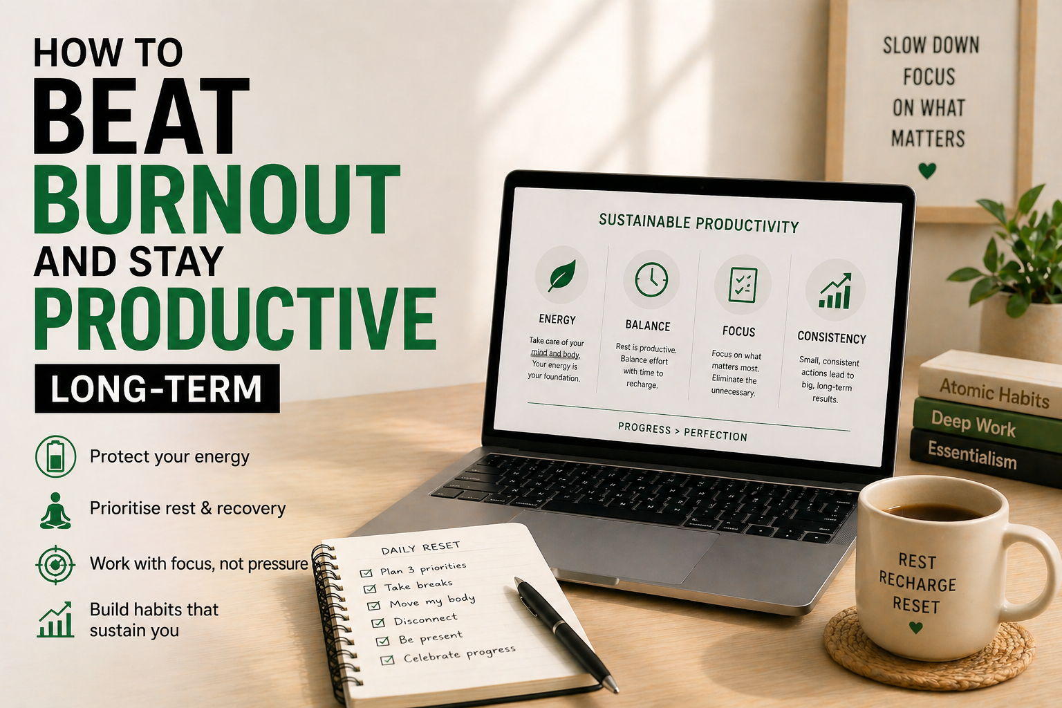 How to Beat Burnout and Stay Productive Long-Term