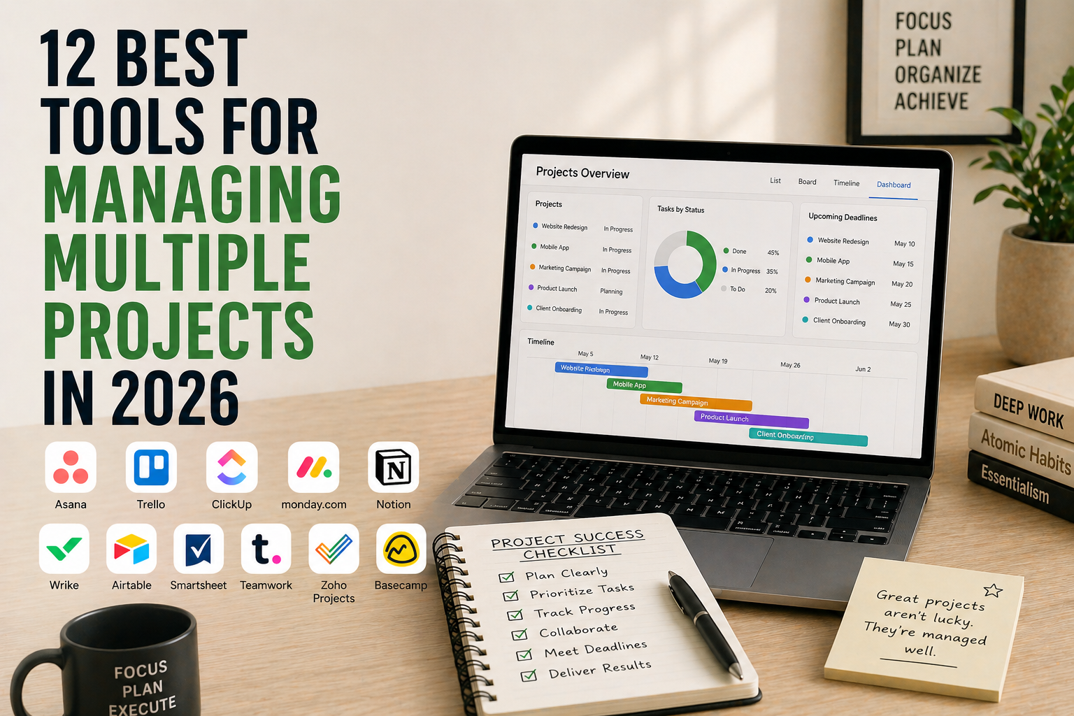12 Best Tools for Managing Multiple Projects in 2026