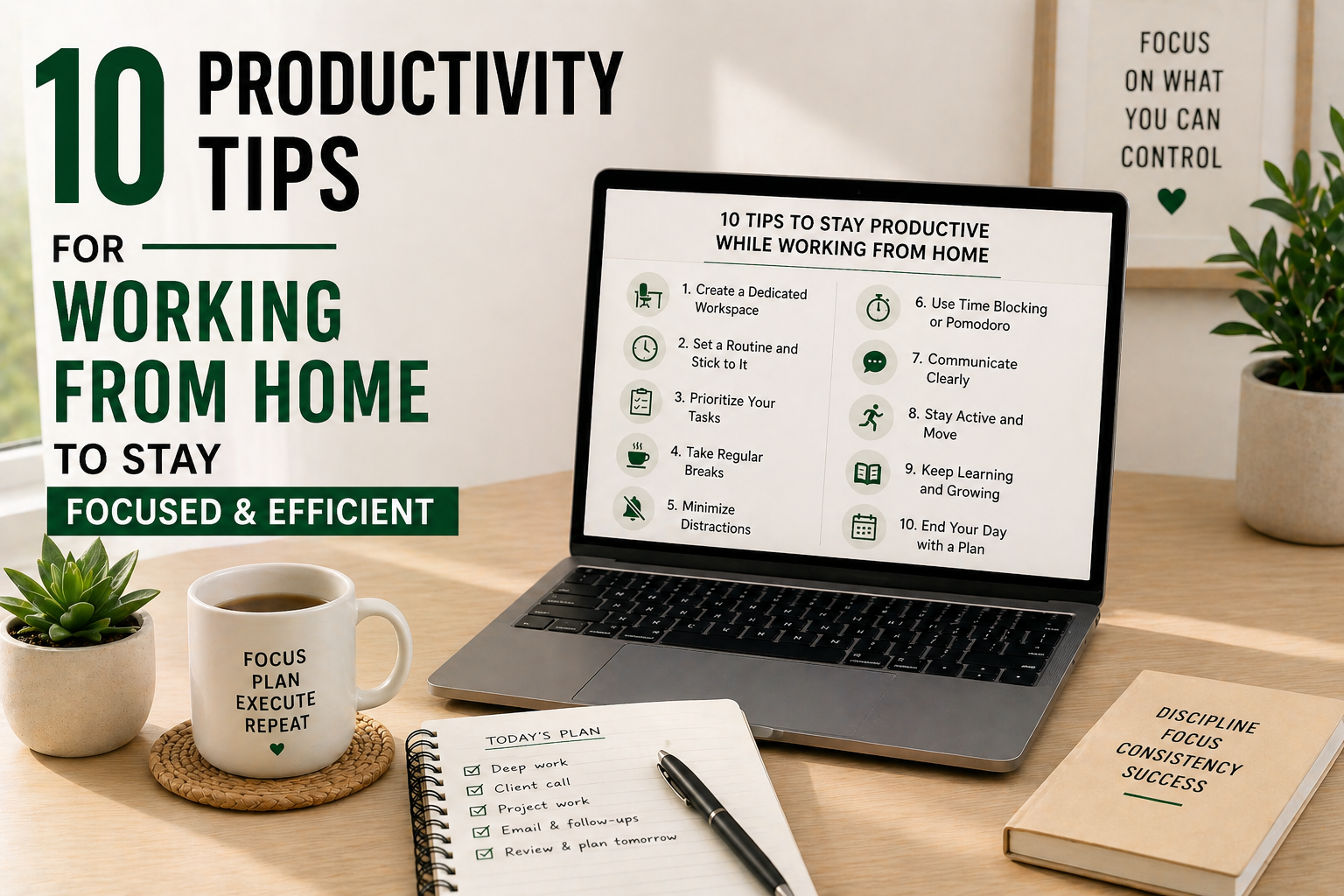 10 Productivity Tips for Working from Home to Stay Focused & Efficient